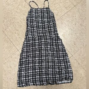 Urban Outfitters Black and White Checkered Maxi Skirt